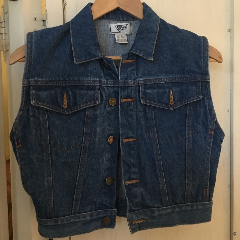 VINTAGE Jean jacket vest